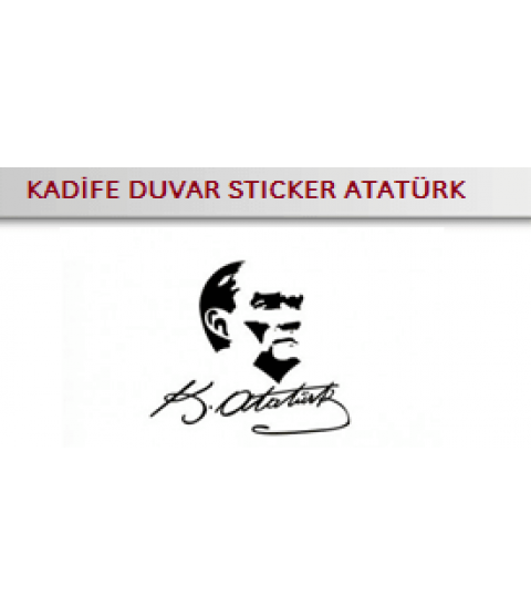 Atatürk Temalı Kadife Duvar Stikerı 